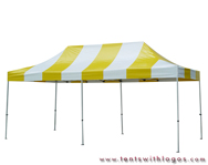 10 x 20 Pop Up Tent - Yellow & White